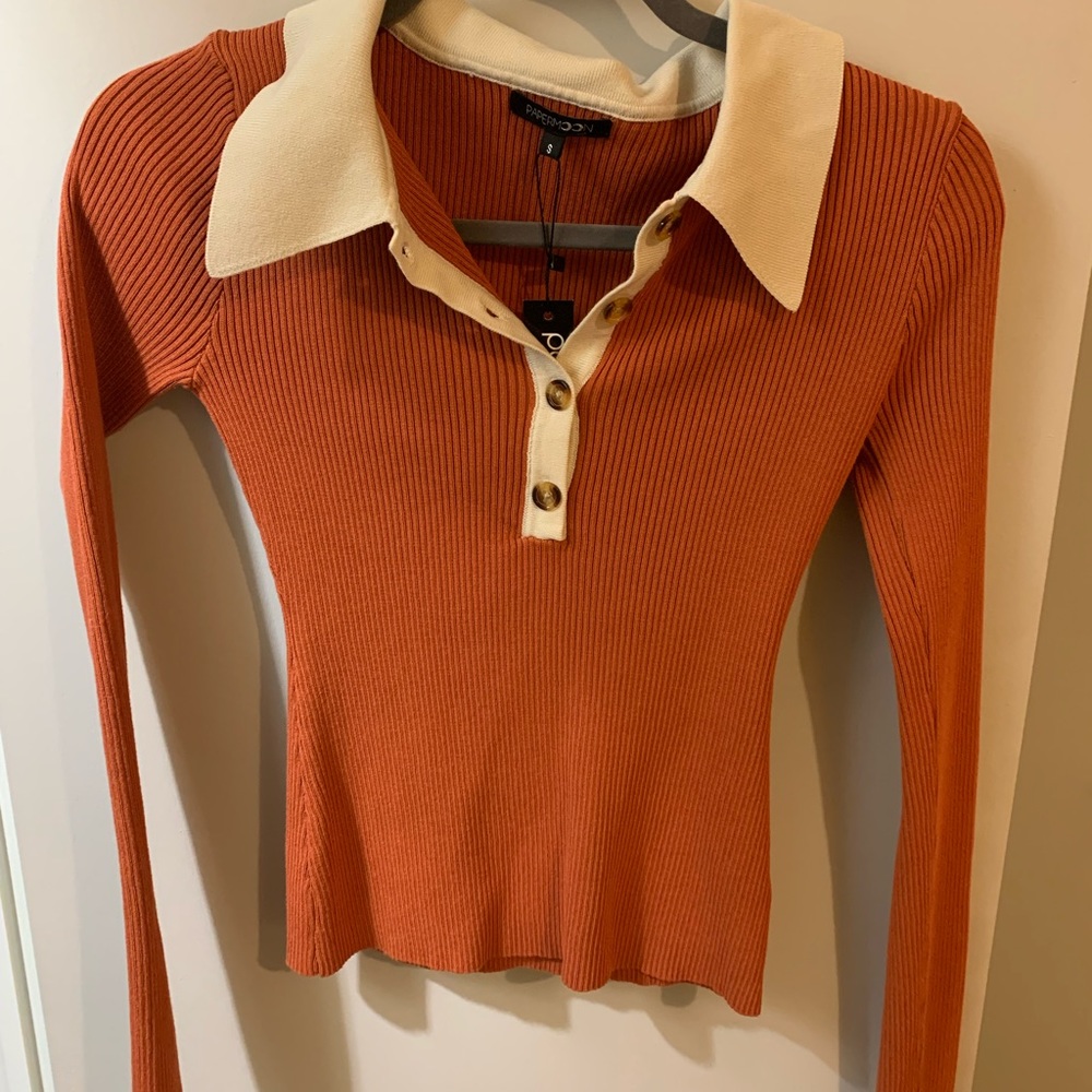 Paper moon Collared Top